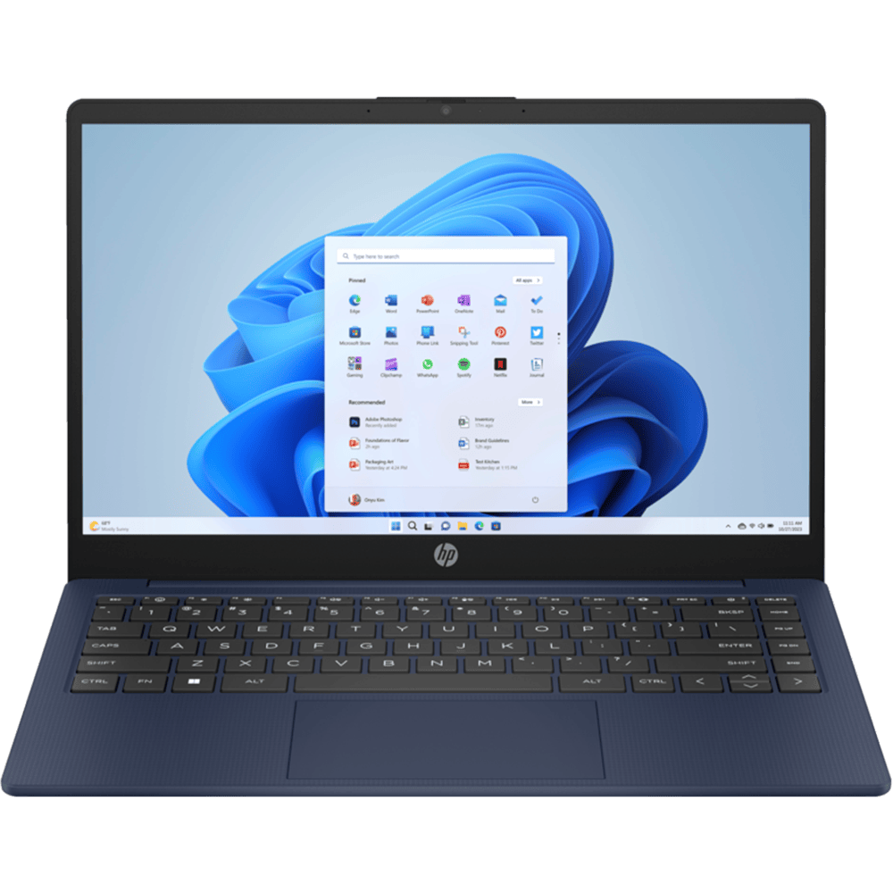מחשב נייד HP Laptop 14-ep0010nj / 847D9EA - Core i7-1355U 512GB SSD 16GB RAM Windows 11 - צבע כחול שנות אחריות ע