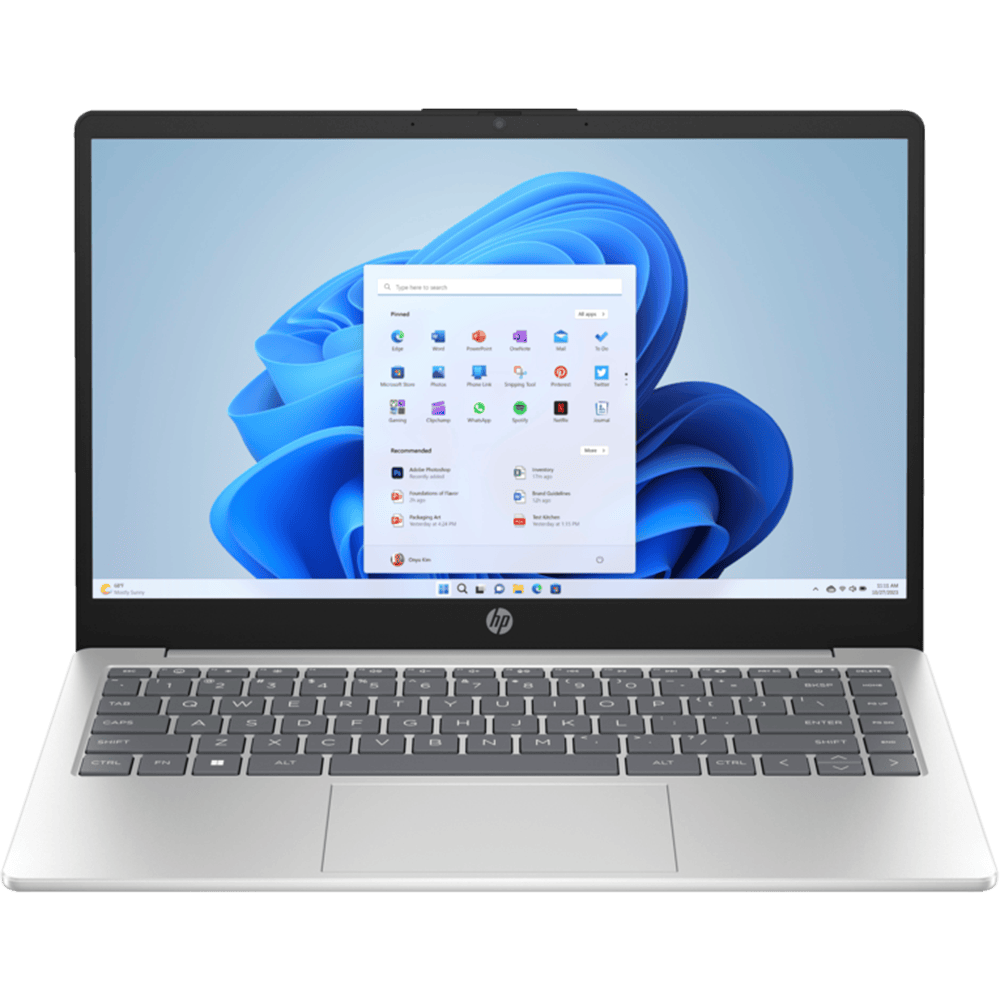 מחשב נייד HP Laptop 14-ep0002nj  / 847D2EA - Core i3-1315U 512GB SSD 8GB RAM Windows 11 - צבע כסוף שלוש שנות אחריות ע