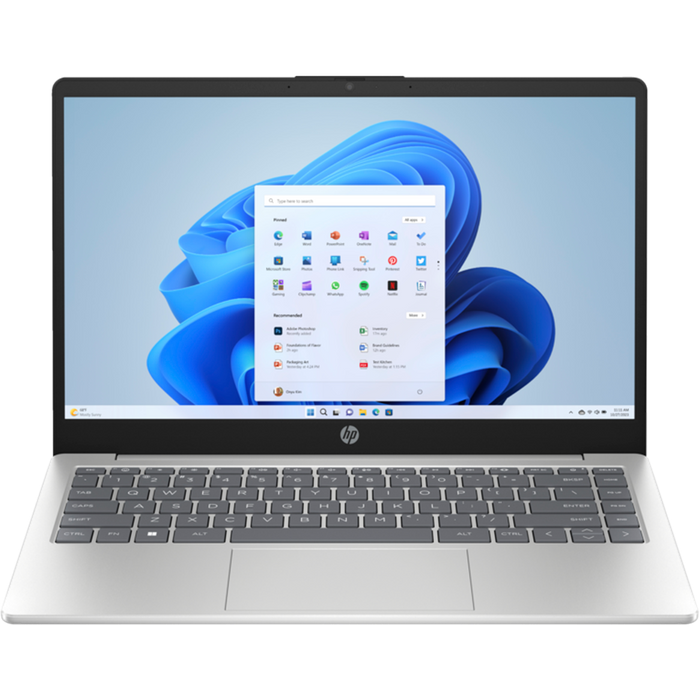 מחשב נייד HP Laptop 14-ep0002nj  / 847D2EA - Core i3-1315U 512GB SSD 8GB RAM Windows 11 - צבע כסוף שלוש שנות אחריות עי היבואן הרשמי
