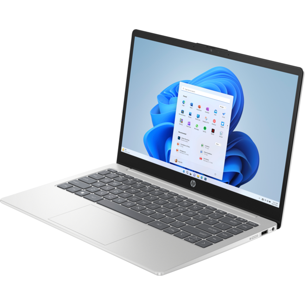 מחשב נייד HP Laptop 14-ep0002nj  / 847D2EA - Core i3-1315U 512GB SSD 8GB RAM Windows 11 - צבע כסוף שלוש שנות אחריות ע