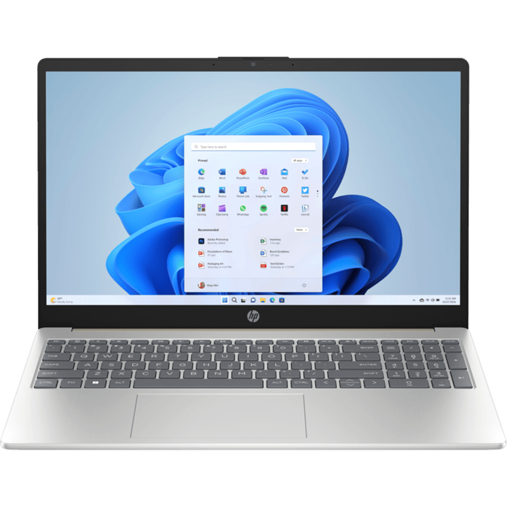 מחשב נייד HP Laptop 15-fd0006nj / 847F3EA - Core i5-1335U 512GB SSD 8GB RAM Windows 11 - צבע כסוף וזהב שלוש שנות אחריות ע