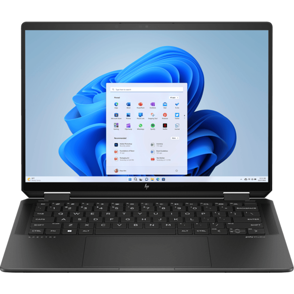 מחשב נייד עם מסך מגע HP Spectre x360 14-eu0005nj / B41F0EA - Core Ultra 5 125H 1TB SSD 16GB RAM Windows 11 Pro - צבע שחור שלוש שנות אחריות ע