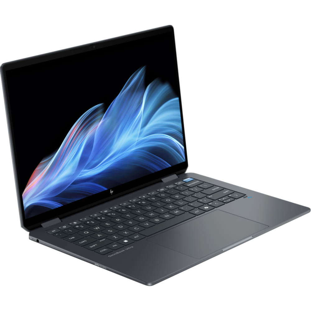 מחשב נייד עם מסך מגע HP OmniBook Ultra Flip 14-fh0004nj / AX4J4EA - Core Ultra 7 258V 2TB SSD 32GB RAM Windows 11 - צבע אפור כהה שלוש שנות אחריות ע