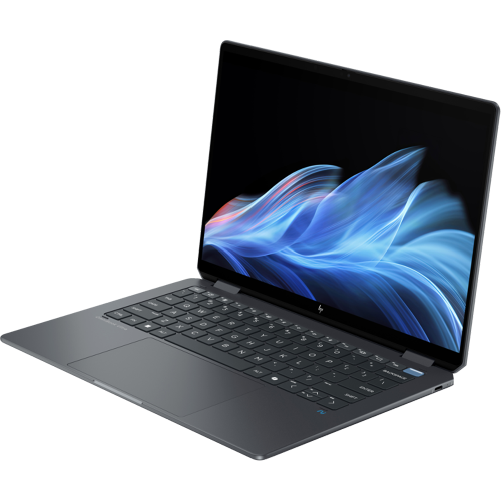 מחשב נייד עם מסך מגע HP OmniBook Ultra Flip 14-fh0004nj / AX4J4EA - Core Ultra 7 258V 2TB SSD 32GB RAM Windows 11 - צבע אפור כהה שלוש שנות אחריות ע