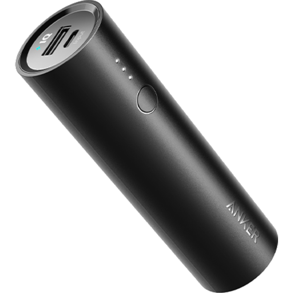 סוללת גיבוי Anker PowerCore 5000mAh - צבע שחור שנה אחריות ע
