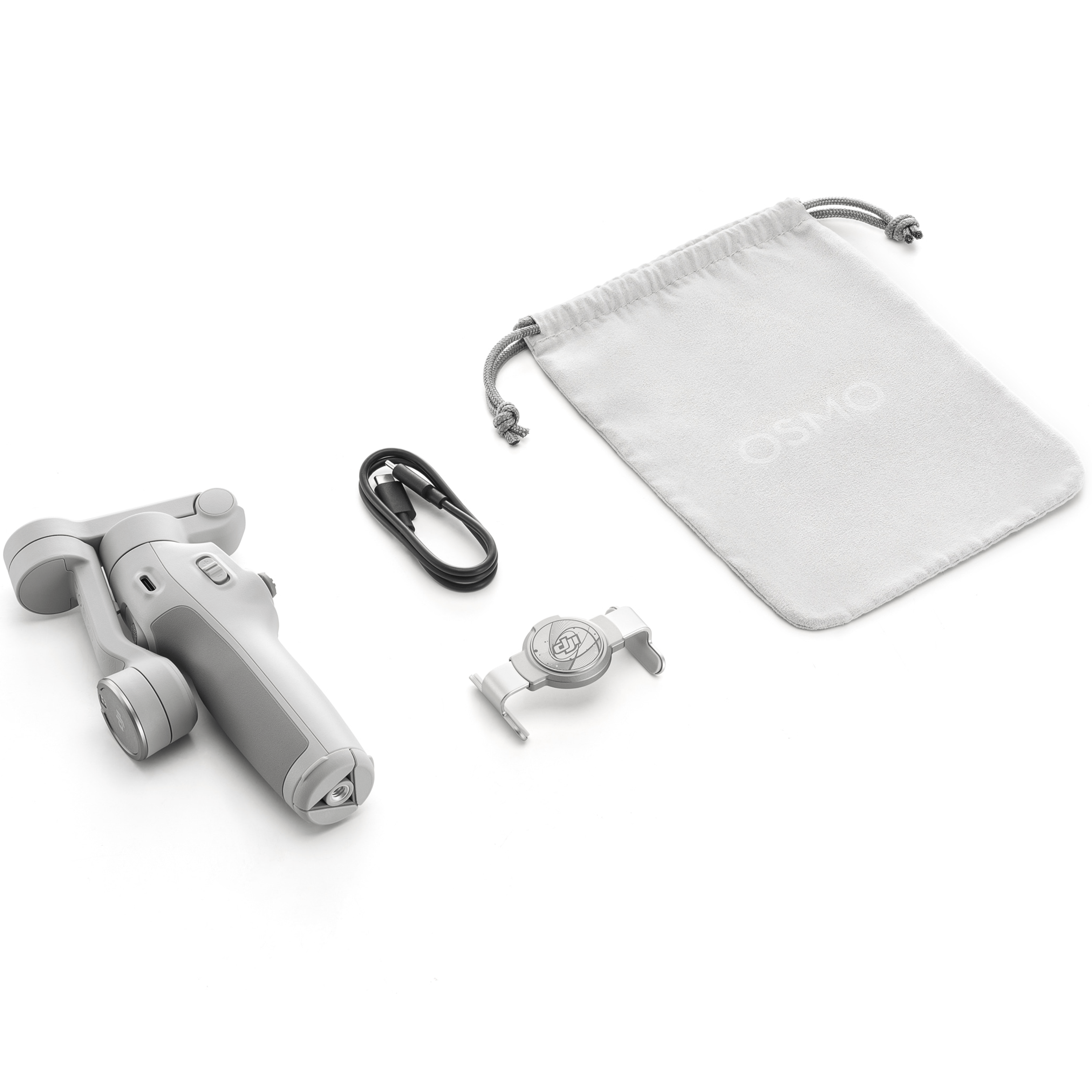 מייצב לסמארטפון DJI Osmo Mobile 7 - צבע אפור בהיר שנה אחריות ע
