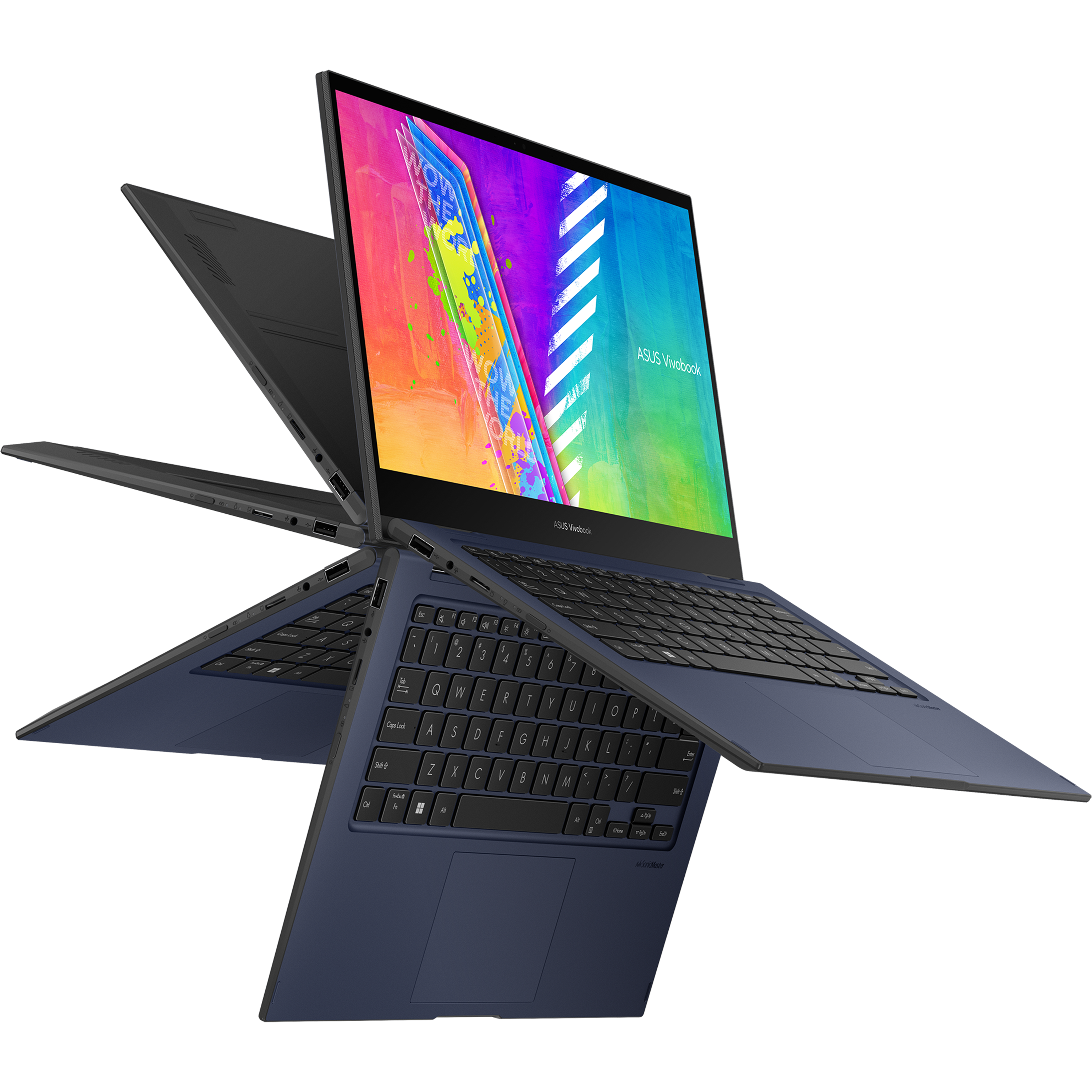 מחשב נייד עם מסך מגע Asus Vivobook Go 14 Flip TP1400KA-EC075WS - Celeron N4500 128GB eMMC 4GB RAM Windows 11s - צבע כחול שנה אחריות ע