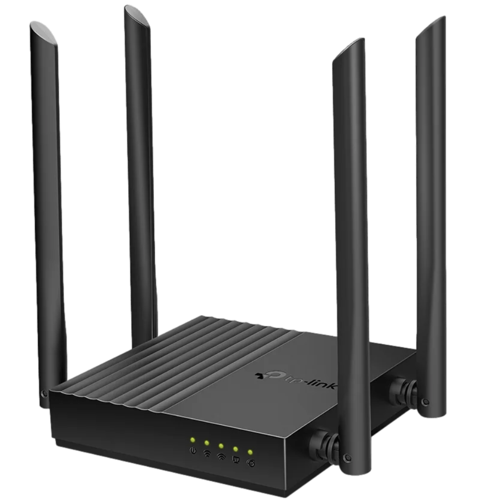 ראוטר אלחוטי TP-Link Archer C64 Dual-Band AC1200 Wifi5 - צבע שחור 3 שנות אחריות ע