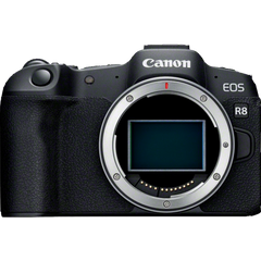 מצלמה דיגיטלית ללא מראה גוף בלבד Canon EOS R8 - צבע שחור שלוש שנות אחריות ע"י היבואן הרשמי
