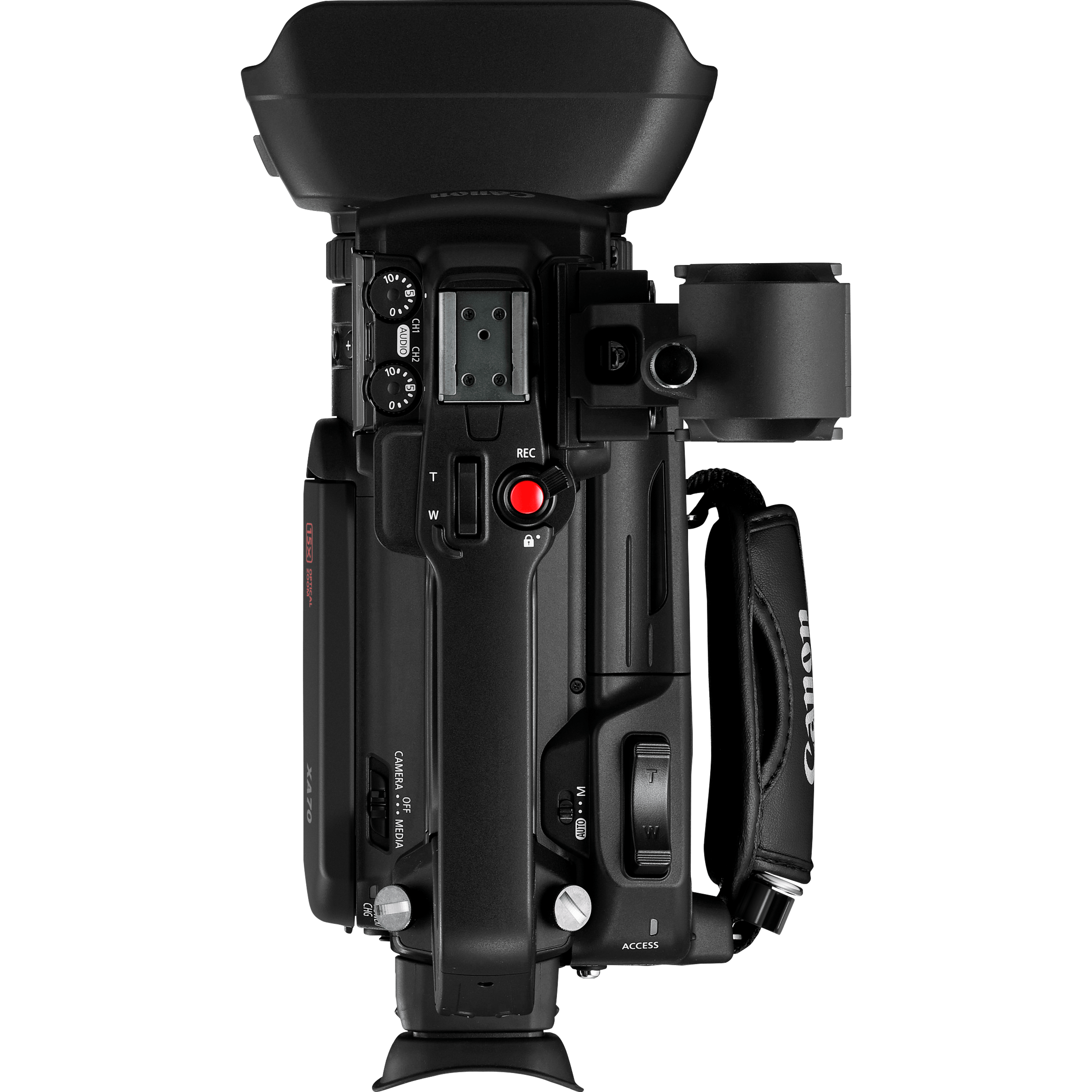 מצלמת וידאו מקצועית Canon XA70 UHD 4K - צבע שחור שלוש שנות אחריות ע