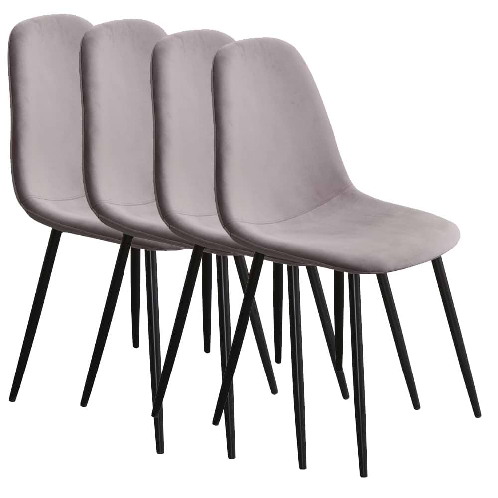 סט 4 כסאות כרמל אפור HOME DECOR