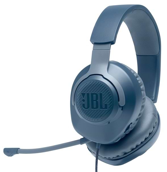 אוזניות גיימינג JBL Quantum 100 - צבע כחול שנה אחריות ע