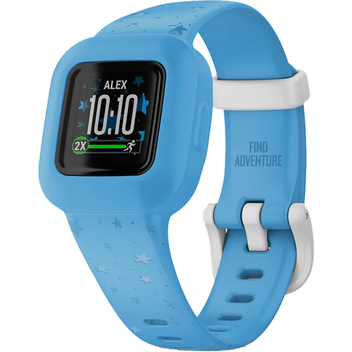 צמיד כושר כוכבים כחולים לילדים Garmin vivofit jr. 3 - צבע תכלת שנתיים אחריות עי היבואן הרשמי