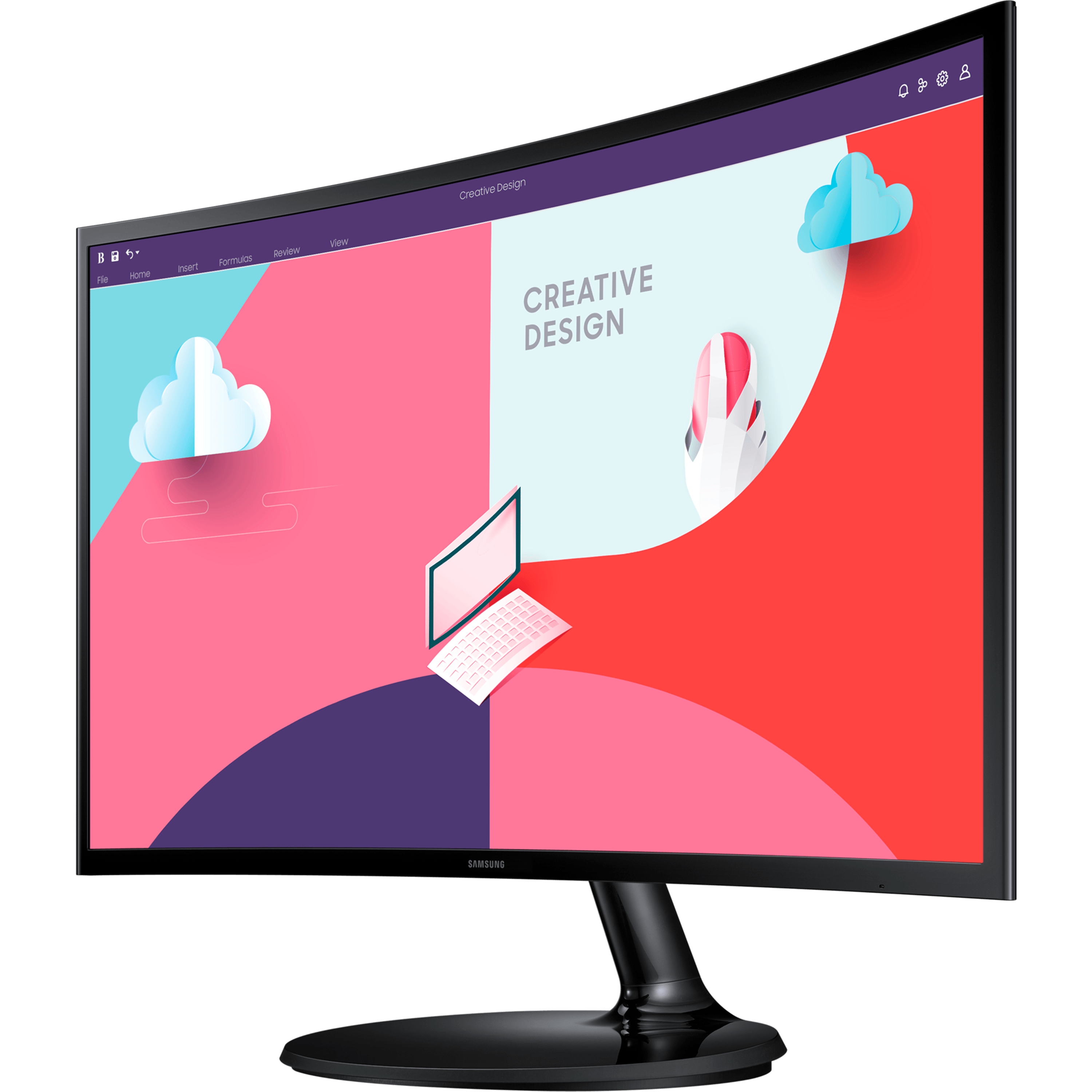 מסך מחשב קעור 27'' Samsung S27C360EAM VA FHD FreeSync 75Hz 4ms - צבע שחור שלוש שנות אחריות ע