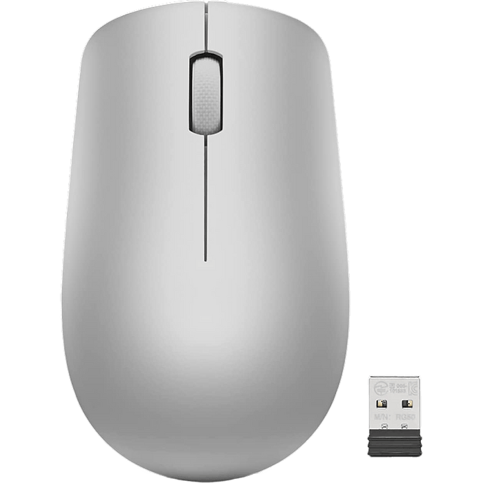עכבר אלחוטי Lenovo 530 - צבע אפור פלטינום שנה אחריות עי היבואן הרשמי