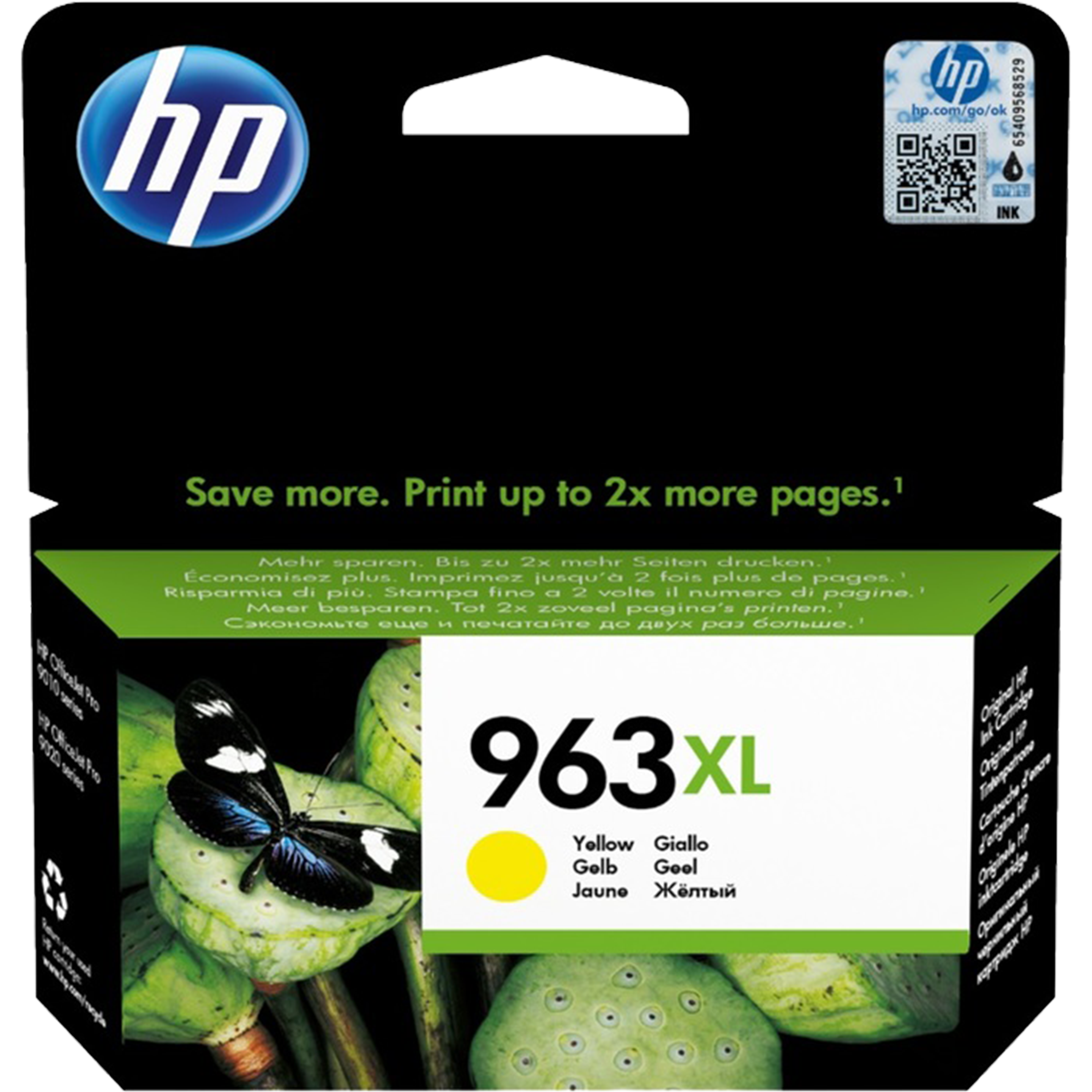 ראש דיו צהוב HP 963XL/3JA29AE למדפסת דגם HP Officejet Pro 9010/9013/9020/9023