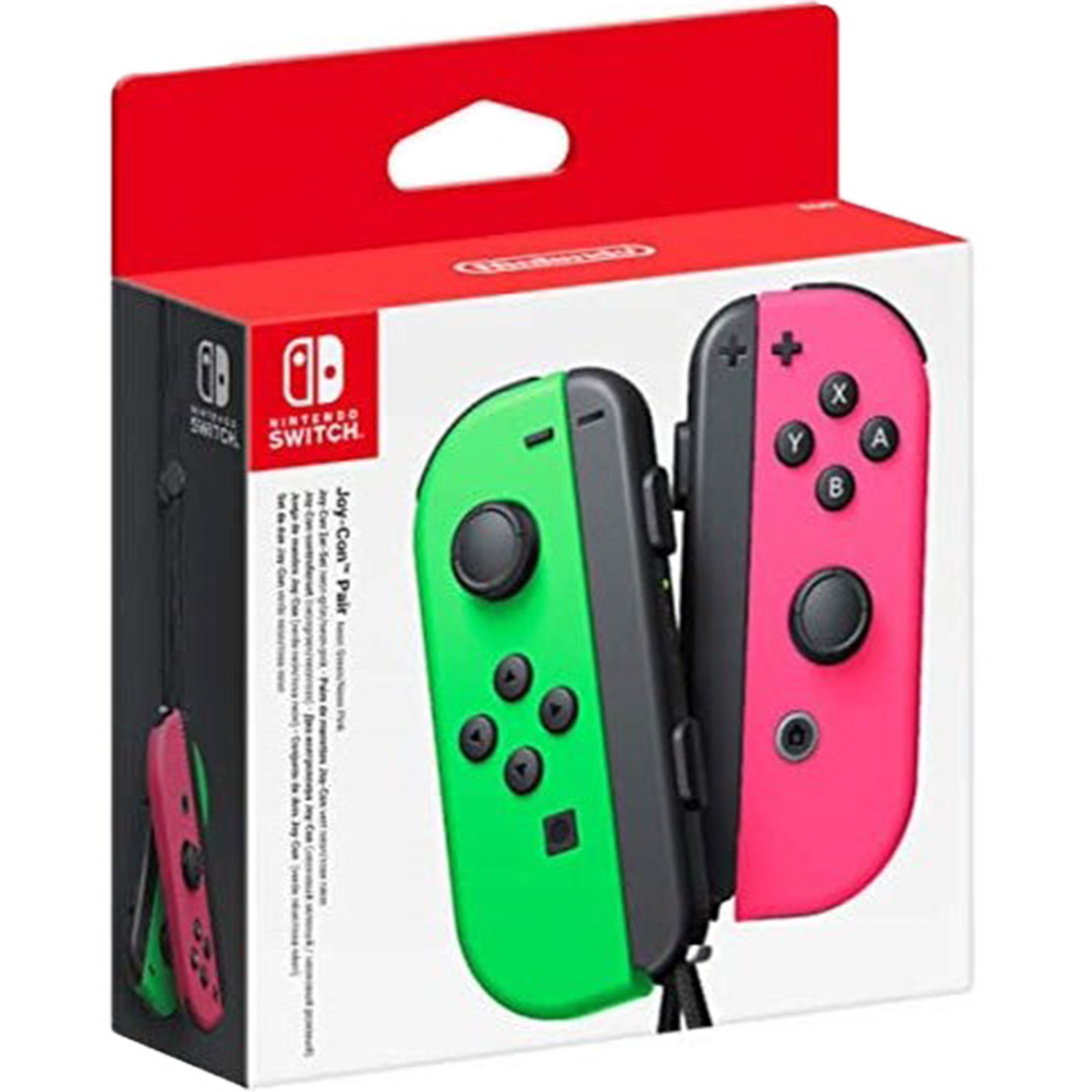 זוג בקרי שליטה Nintendo Switch Joy-Con Pair Neon Green/Pink - צבע ירוק/ורוד שנה אחריות ע