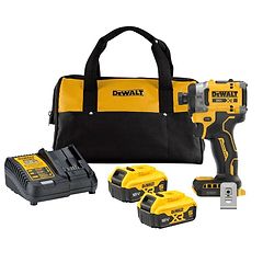 מברגת אימפקט 282NM 18V עם 2 סוללות 5AH ומטען DCF860P2-5AH DeWALT