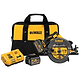 מסור עגול "¼7 FLEXVOLT בראשלס 2 סוללות FLEX 6AH+מטען DCS578P2-6AH-FLEX DeWALT