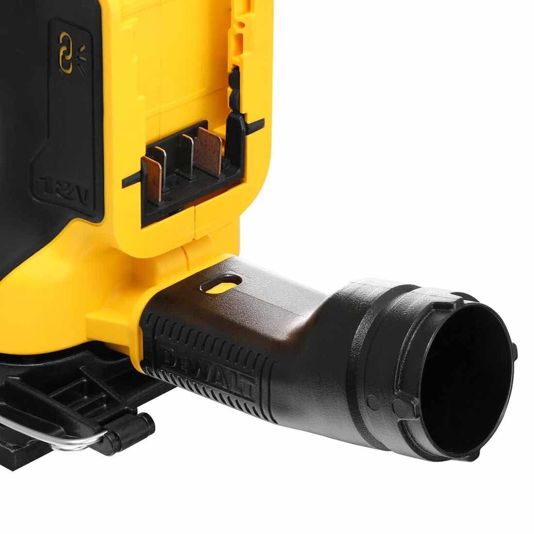 מלטשת אקצנרית מרובעת 18V בראשלס  DeWait DCW200N/DCW200B - גוף בלבד