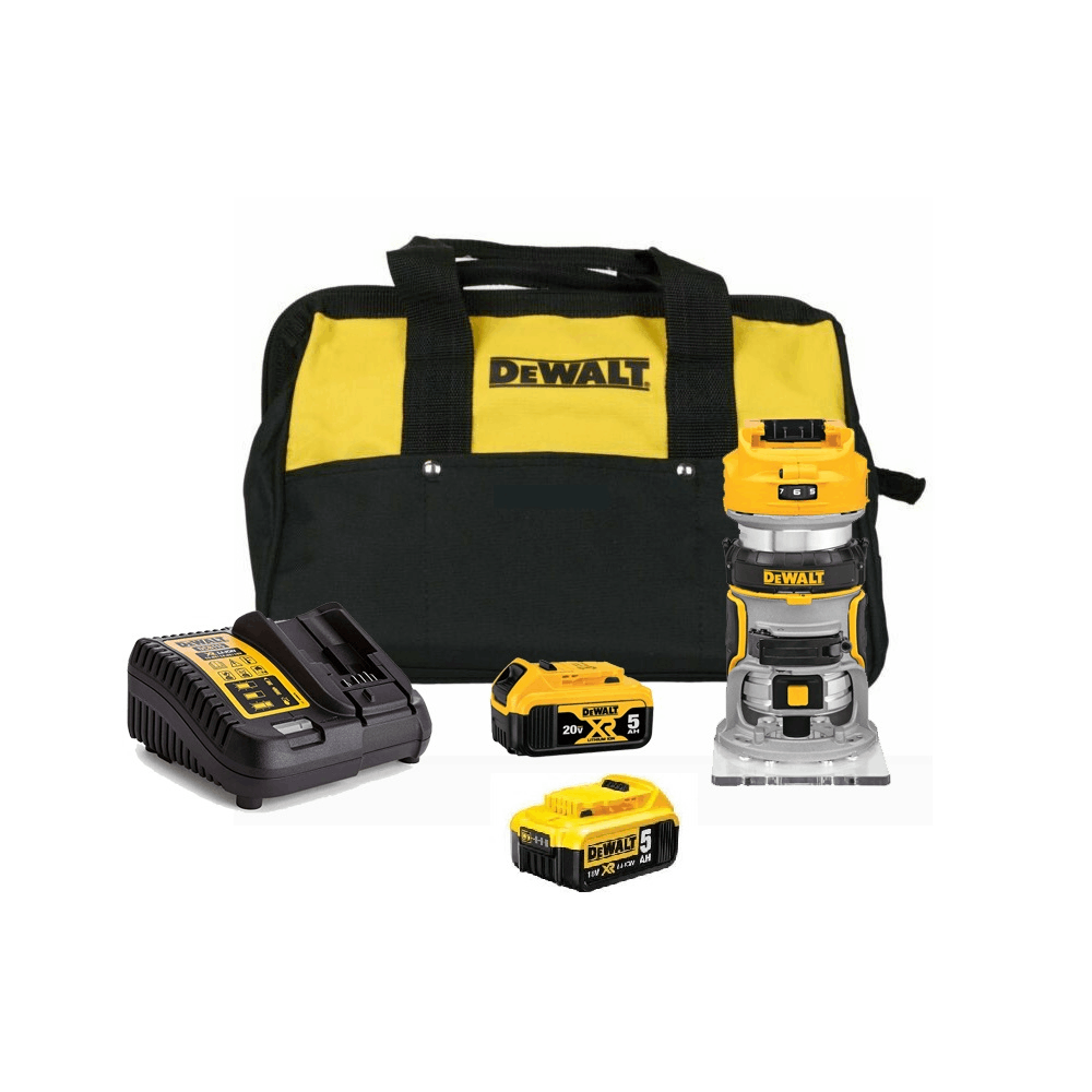 רוטר בראשלס XR כולל 2 סוללות 5AH ומטען DCW600P2-5AH DeWALT