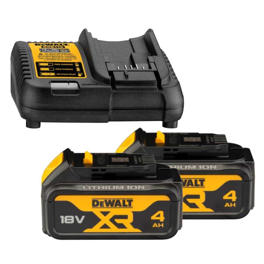 סט 2 סוללות 18V XR 4Ah ומטען מהיר DEWALT-P2-4AH DeWALT 