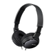 אוזניות חוטיות Sony MDR-ZX110 - צבע שחור שנתיים אחריות ע