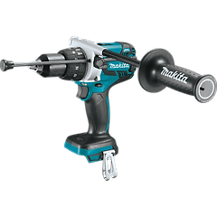 מברגה + מקדחה בראשלס רוטטת עם ידית DHP481Z 18V LXT Li-Ion Brushless Makita - גוף בלבד