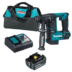 פטישון בראשלס עם בולם 18V Makita DHR171Z 18V LXT Li-Ion Brushless - כולל סוללה 18V 5Ah ומטען מהיר