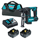 פטישון בראשלס עם בולם 18V  Makita DHR171Z 18V LXT Li-Ion Brushless - כולל 2 סוללות 18V 4Ah ומטען מהיר