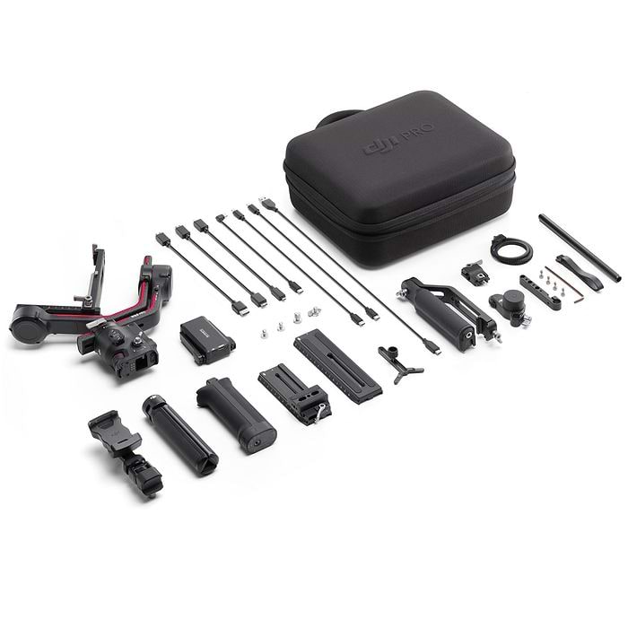 ערכת מייצב למצלמה DJI Ronin RS 3 Pro Combo - צבע שחור שנה אחריות עי היבואן הרשמי