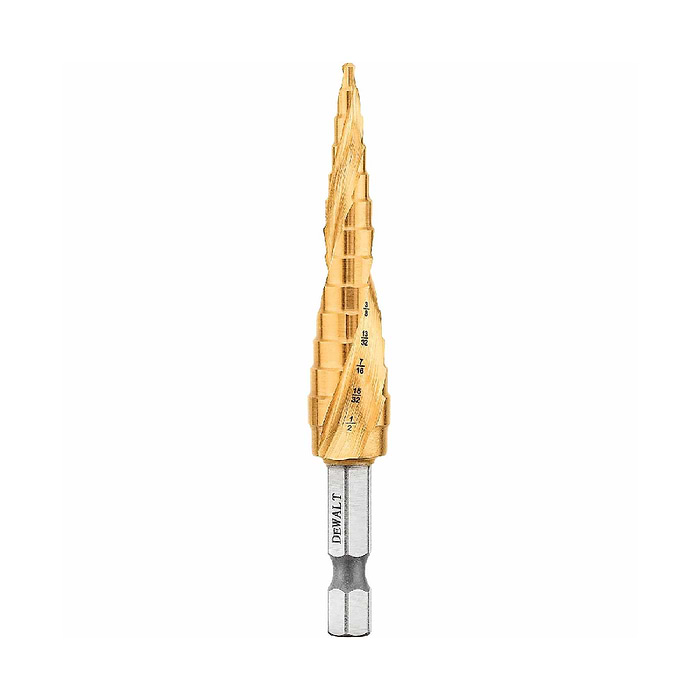מקדח מדורג מטיטניום ניטריד מ-3.2 ממ עד 12.7 ממ DeWALT DWA1783IR