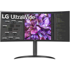 מסך מחשב קעור LG 34WQ75C-B 34" 21:9 Curved UltraWide QHD - צבע שחור שנה אחריות ע"י היבואן הרשמי