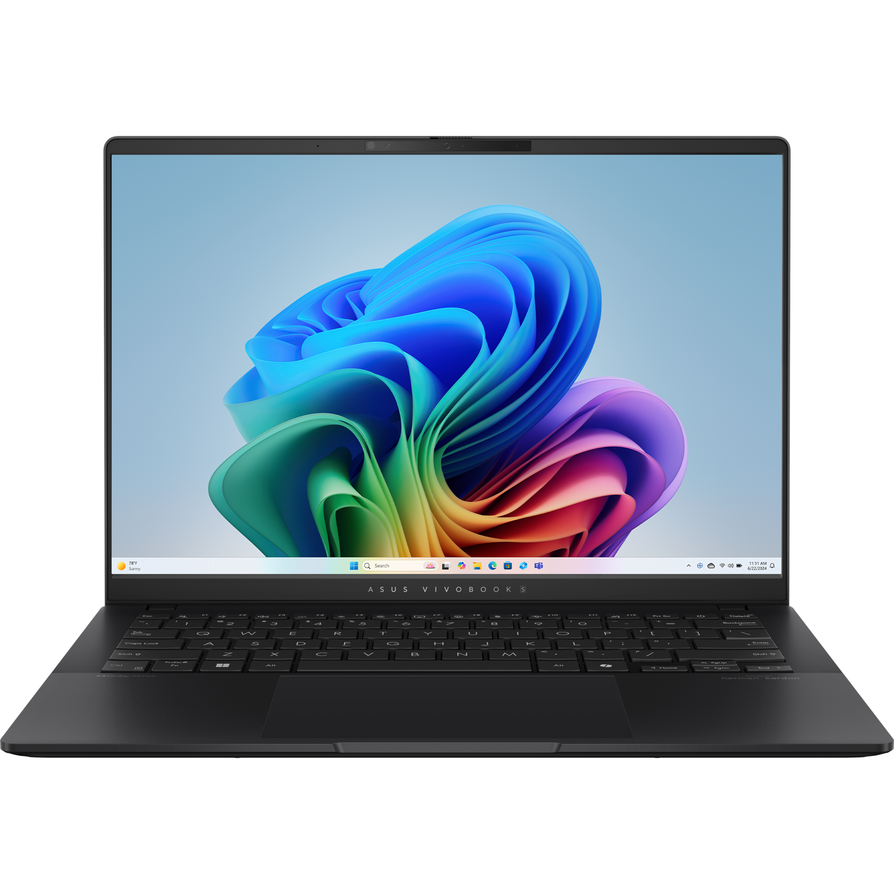 מחשב נייד Asus Vivobook S 14 OLED S5406SA-PP043W - Core Ultra 5 226V 1TB SSD 16GB RAM Windows 11 - צבע שחור שנה אחריות ע