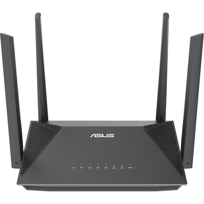 ראוטר אלחוטי Asus RT-AX52 AX1800 WiFi 6 - צבע שחור שלוש שנות אחריות עי היבואן הרשמי