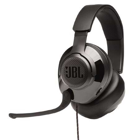 אוזניות גיימינג JBL Quantum 200 - צבע שחור שנה אחריות ע