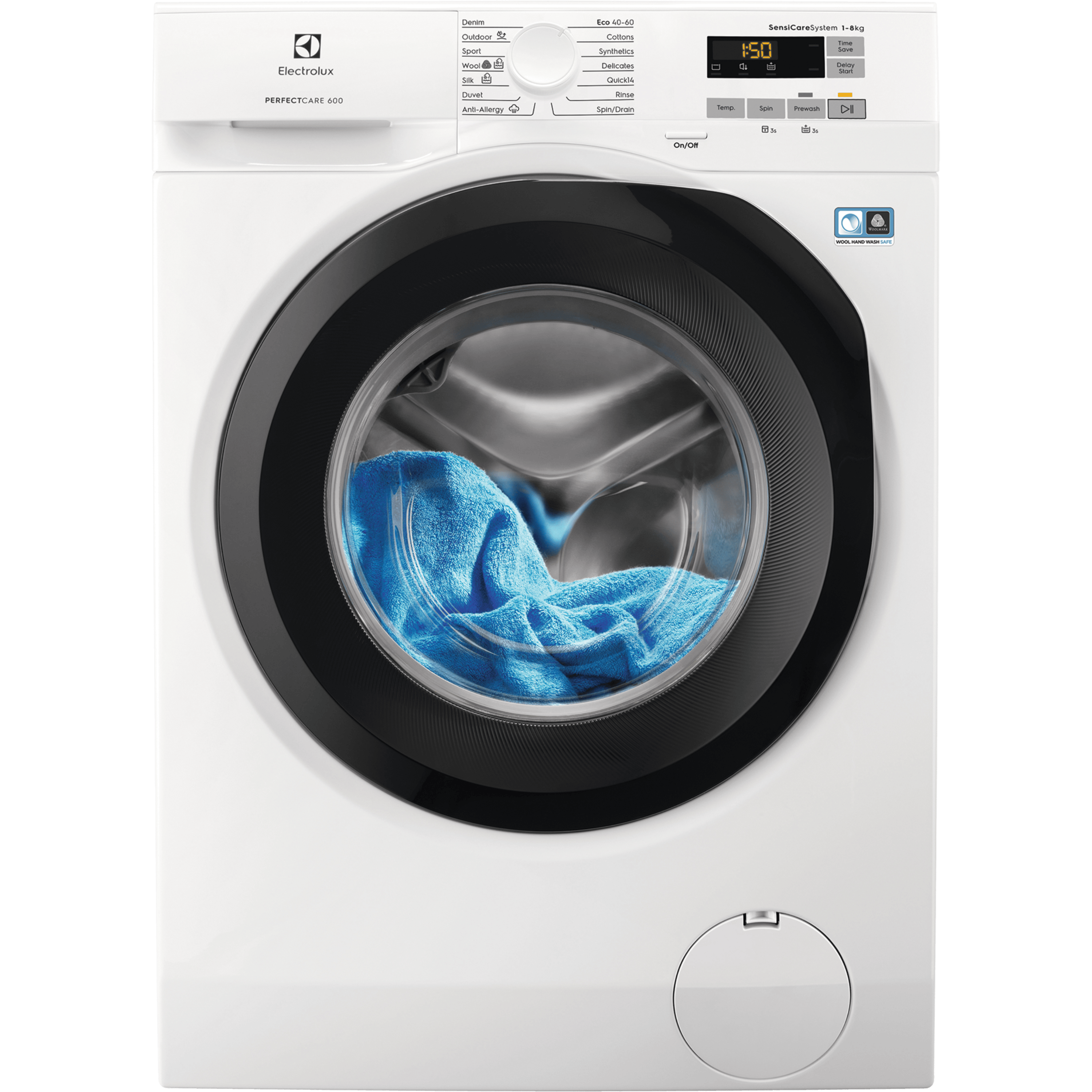 Electrolux EA6F5827CXM 8kg front loading washing machine