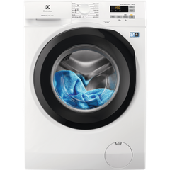 מכונת כביסה פתח חזית 8 ק"ג Electrolux EA6F5827CXM מהירות סחיטה 1200 סל"ד - צבע לבן אחריות ע"י היבואן הרשמי