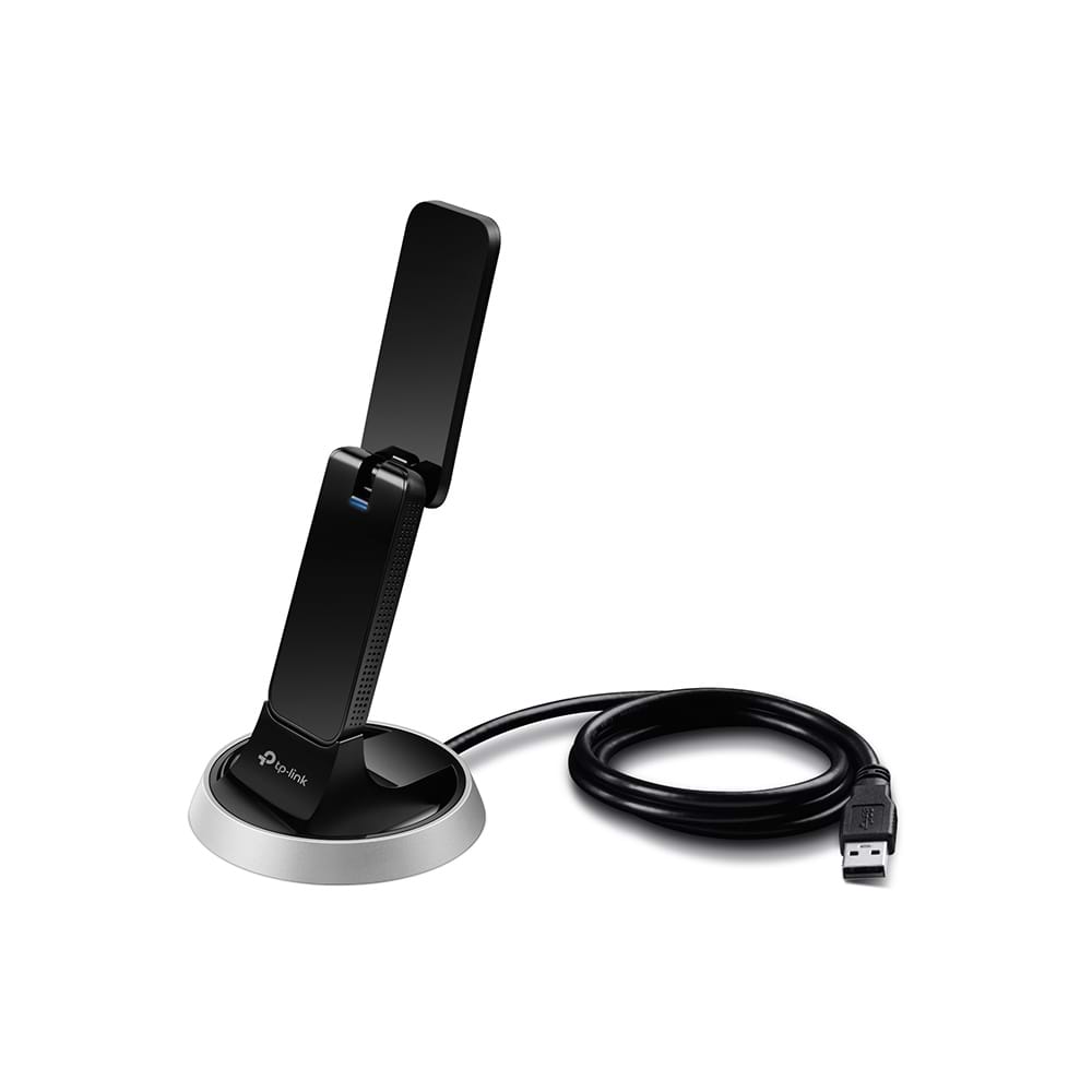 ‏כרטיס רשת אלחוטי TP-Link Archer T9UH AC1900 High Gain Wi-Fi USB Adapter - צבע שחור שלוש שנות אחריות ע