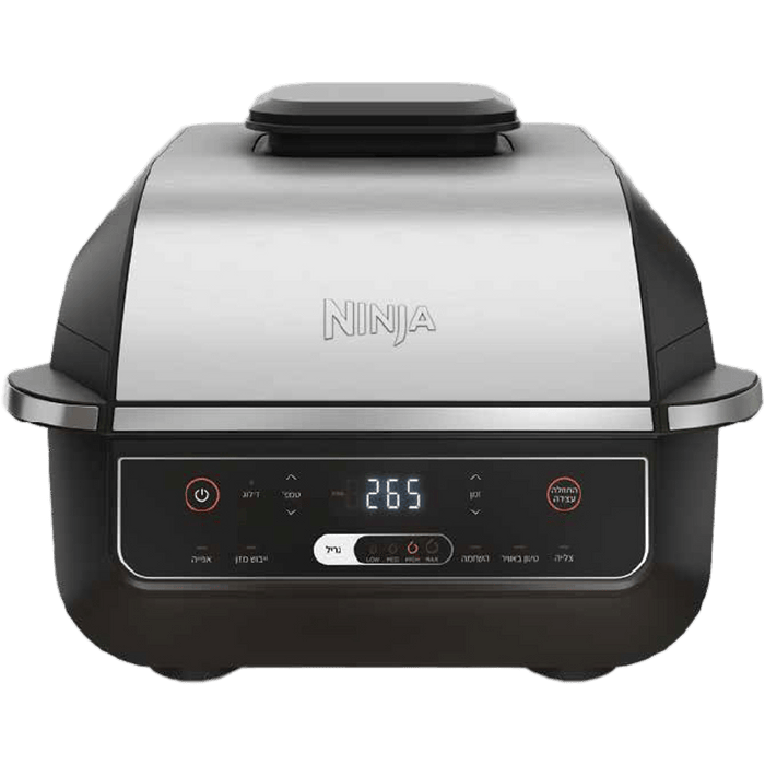 גריל חשמל דור 2 Ninja Grill EG203 - צבע שחור עם נירוסטה שלוש שנים אחריות עי היבואן הרשמי 