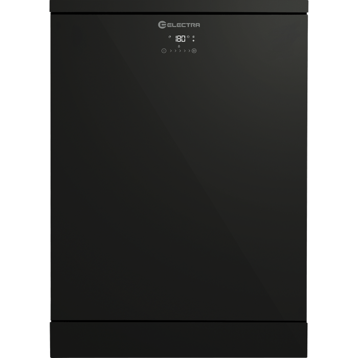 מדיח כלים 15 מערכות כלים Electra EL979GBL - גימור זכוכית שחורה אחריות עי היבואן הרשמי