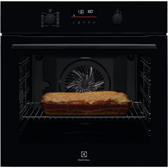 תנור בנוי פירוליטי 71 ליטר Electrolux EOP6526K תוצרת גרמניה - גימור זכוכית שחורה אחריות עי היבואן הרשמי