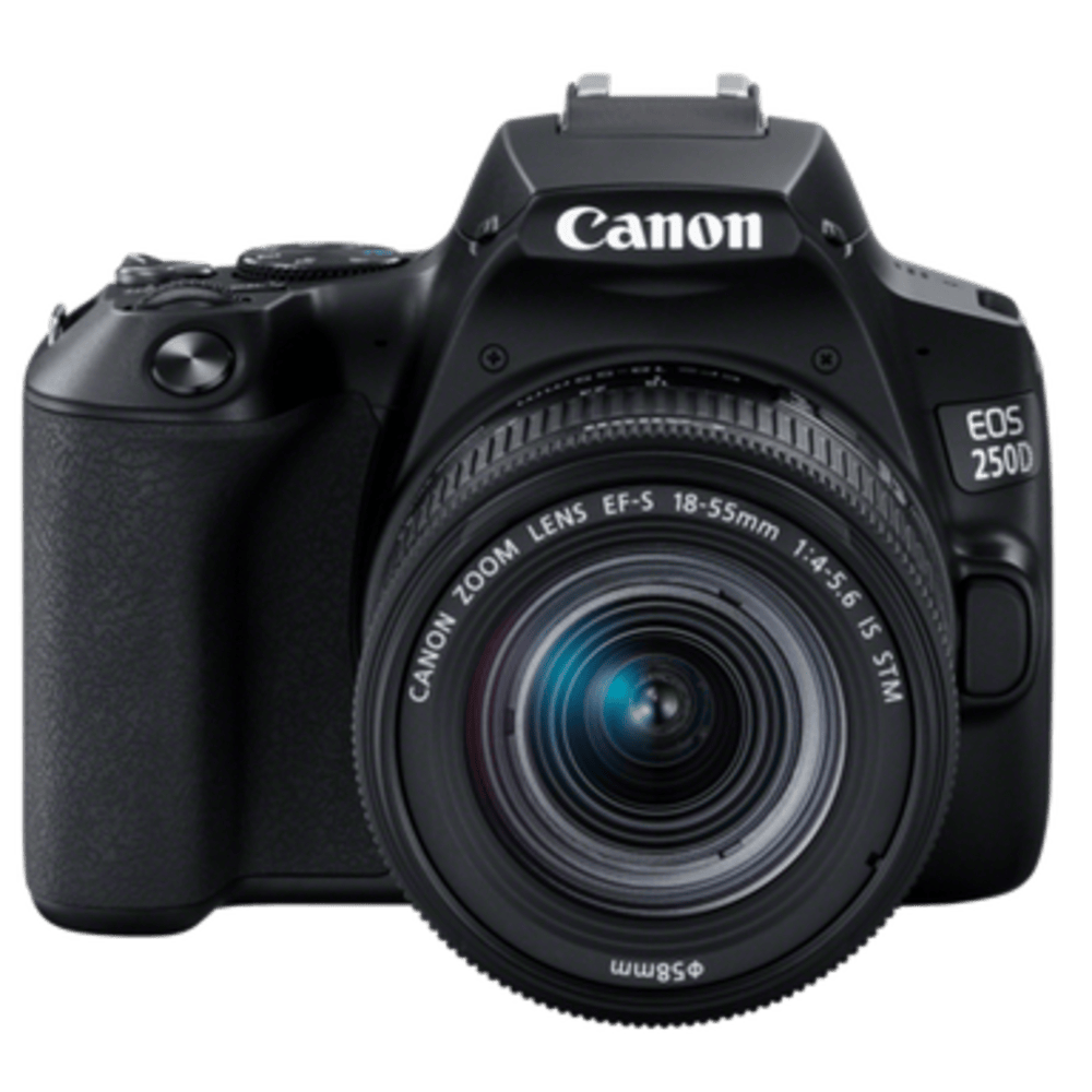 מצלמה דיגיטלית Canon EOS 250D DSLR EF-S 18-55mm f/1.4-5.6 - צבע שחור שלוש שנות אחריות ע