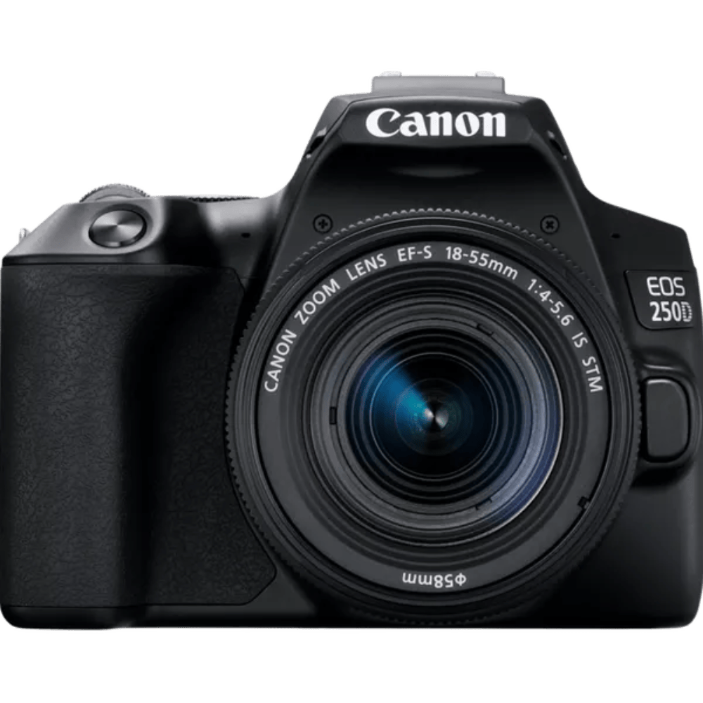 מצלמה דיגיטלית Canon EOS 250D DSLR EF-S 18-55mm f/1.4-5.6 - צבע שחור שלוש שנות אחריות ע