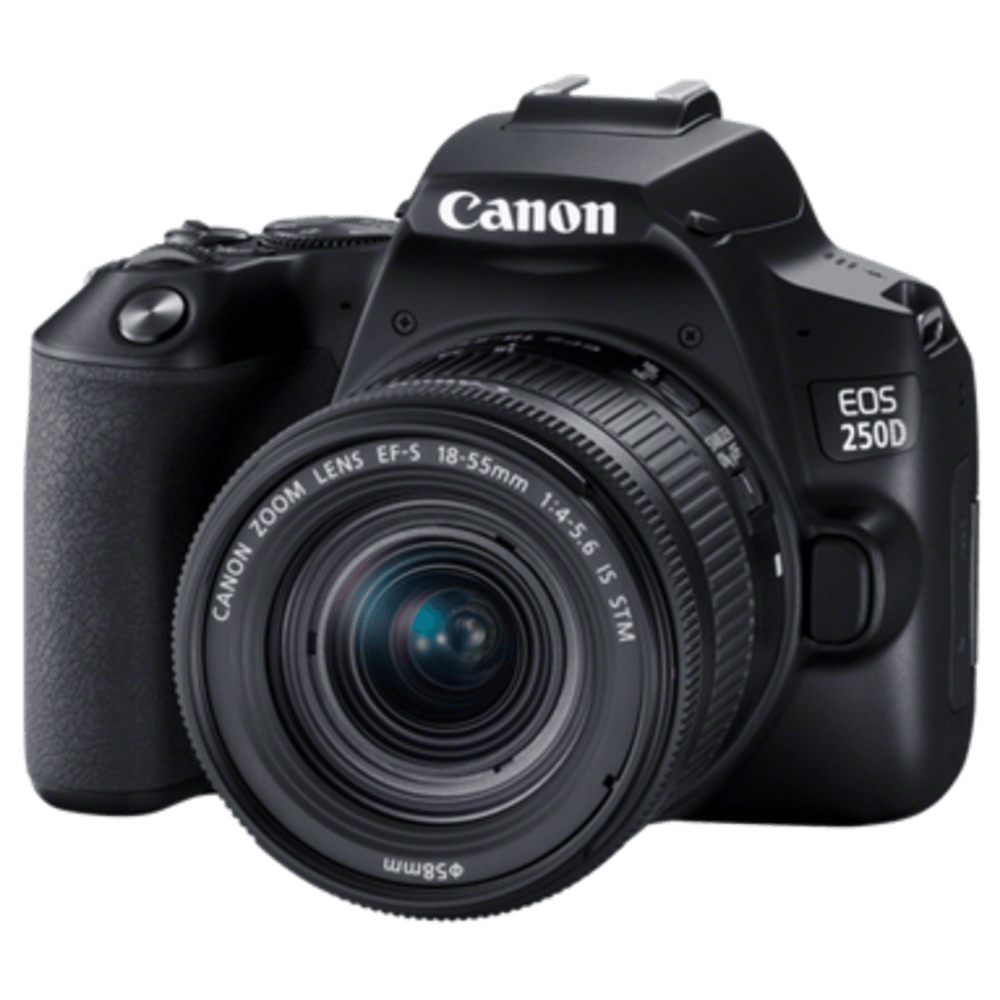 מצלמה דיגיטלית Canon EOS 250D DSLR EF-S 18-55mm f/1.4-5.6 - צבע שחור שלוש שנות אחריות ע