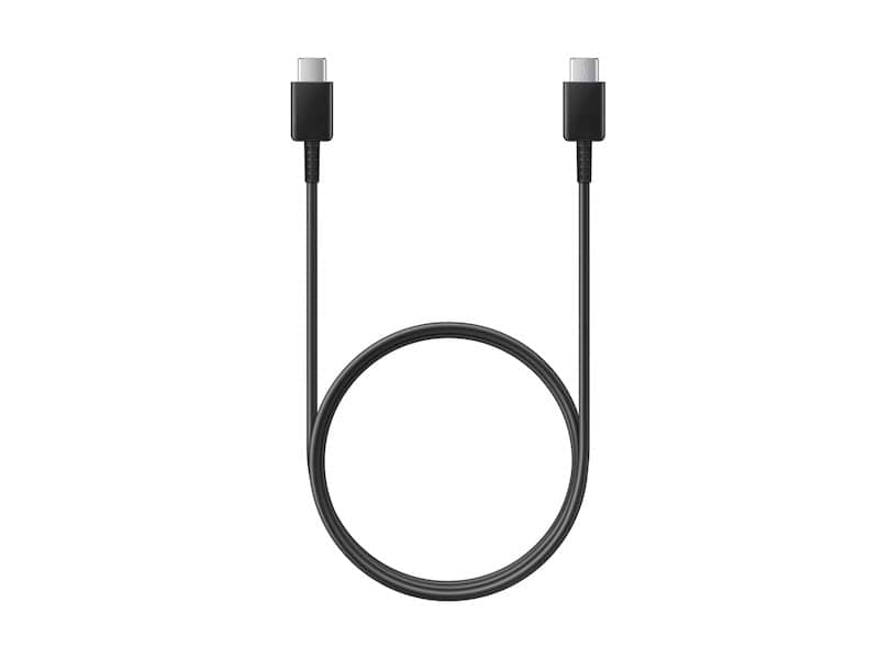 כבל טעינה מקורי באורך 1 מטר Samsung USB Type-C to Type-C - צבע שחור שנה אחריות ע