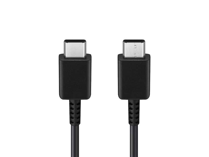 כבל טעינה מקורי באורך 1 מטר Samsung USB Type-C to Type-C - צבע שחור שנה אחריות ע