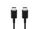 כבל טעינה מקורי באורך 1 מטר Samsung USB Type-C to Type-C - צבע שחור שנה אחריות ע