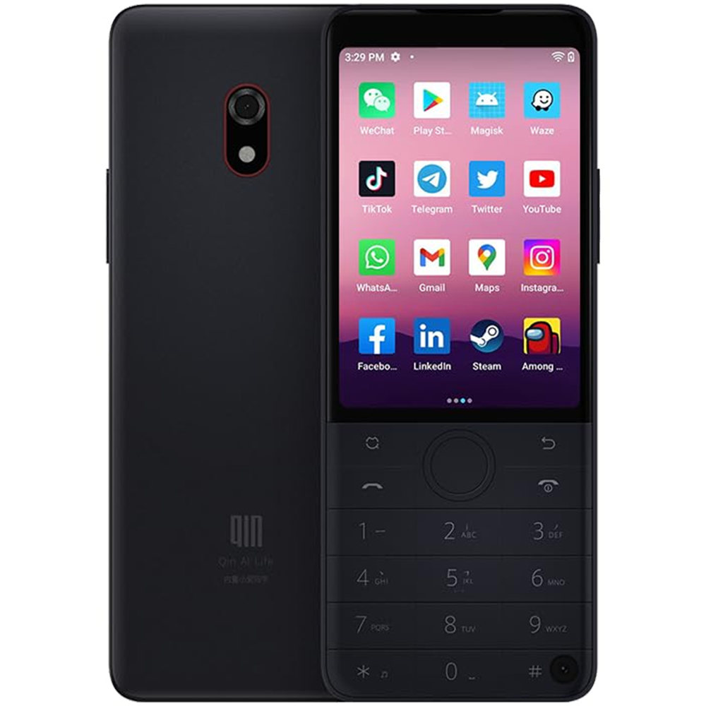 טלפון סלולרי כשר עם מסך מגע Qin F22 Pro 64GB 4GB RAM - צבע שחור שנה אחריות