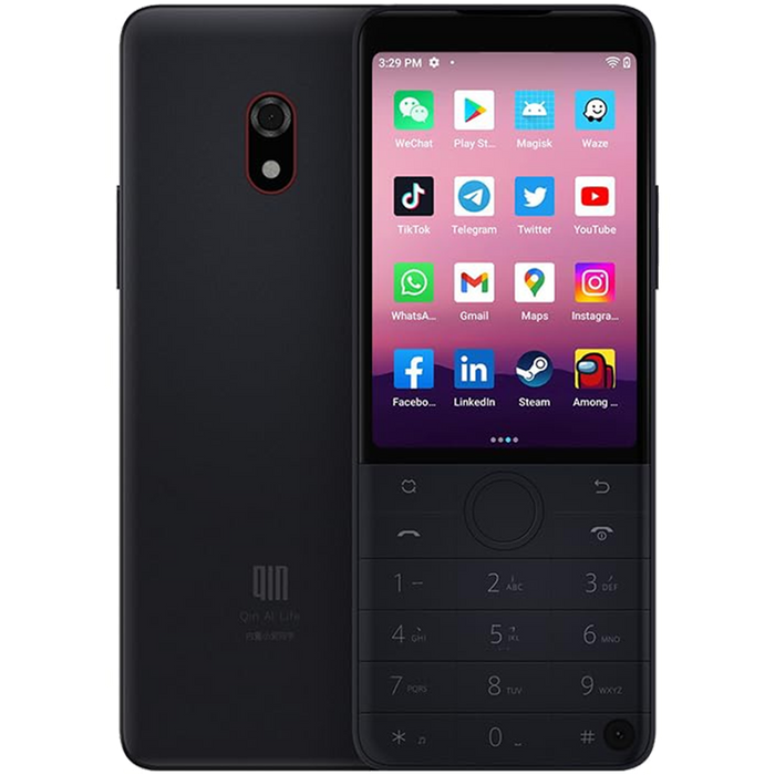 טלפון סלולרי כשר עם מסך מגע Qin F22 Pro 64GB 4GB RAM - צבע שחור שנה אחריות